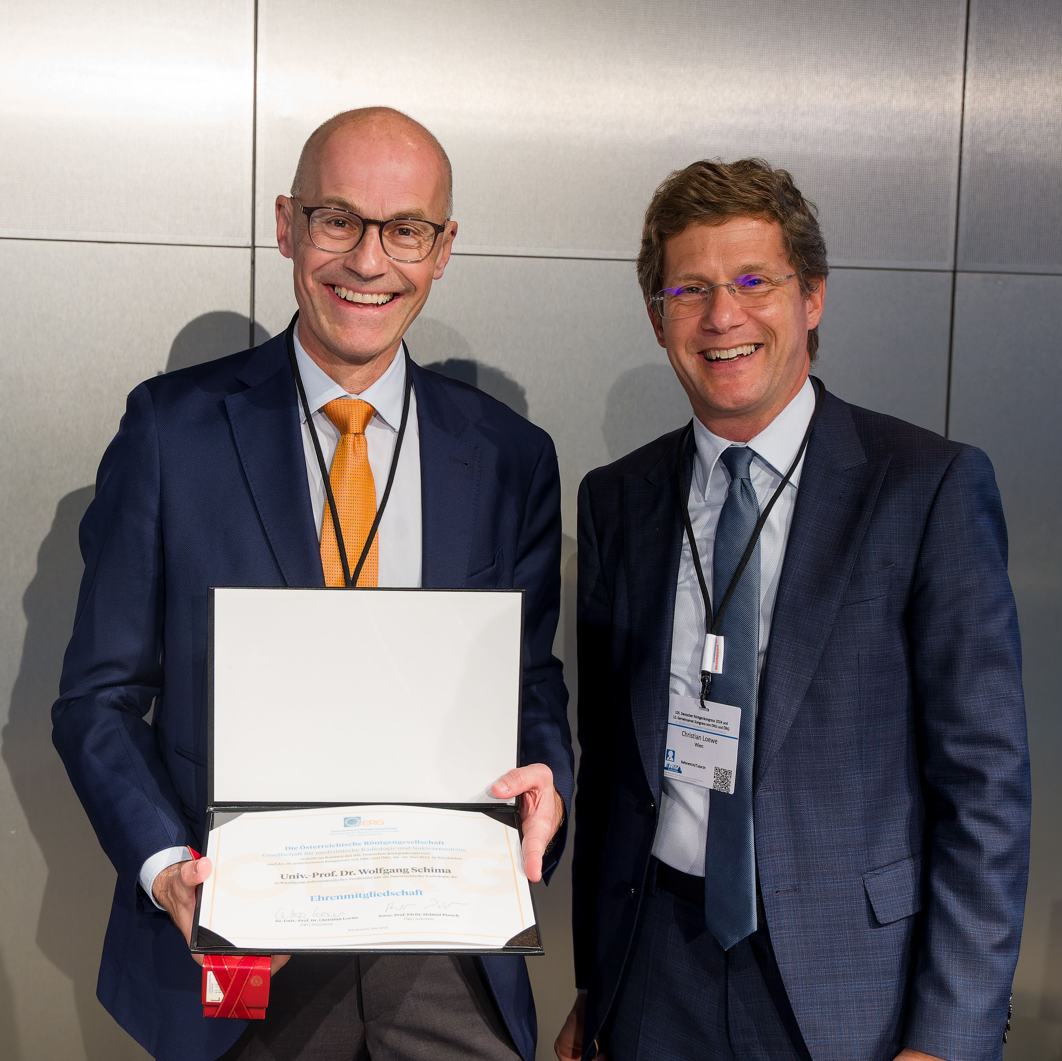 Foto Prof. Schima und Prof. Loewe