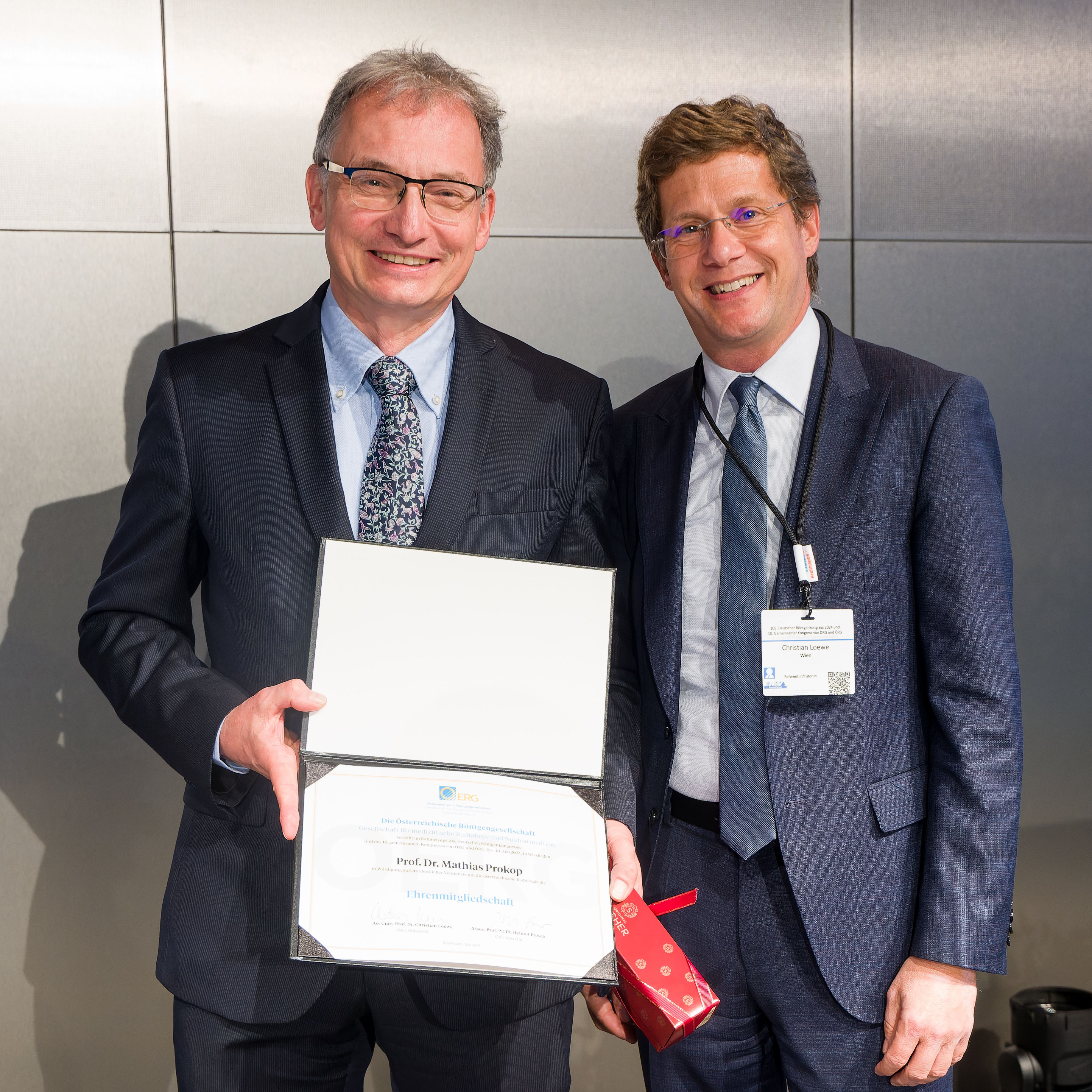 Foto Prof. Prokop und Prof. Loewe